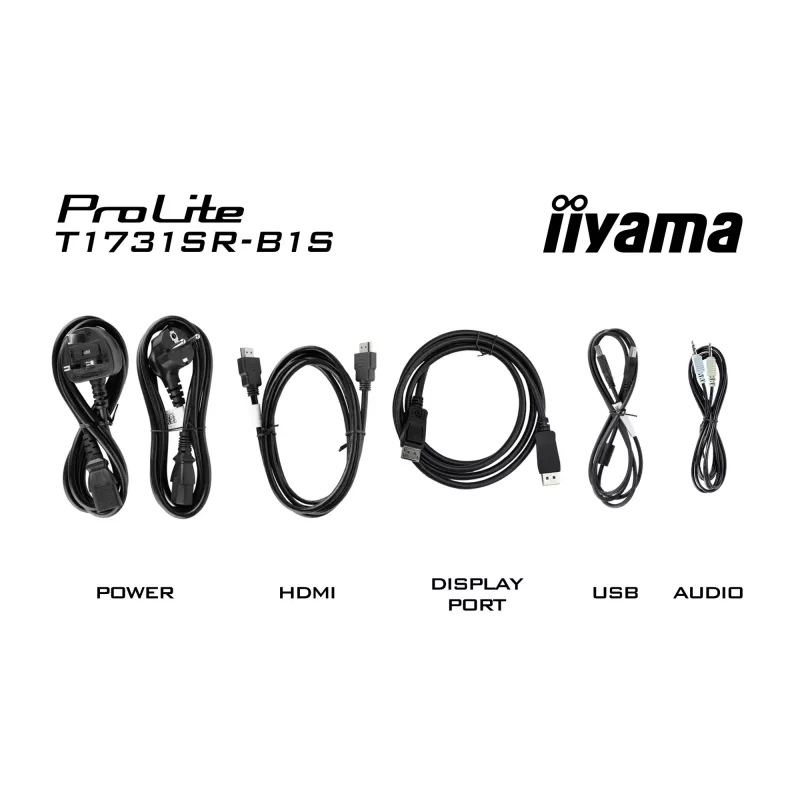 Monitor komputerowy iiyama ProLite T1731SR-B1S 43,2 cm (17 cali) 1280 x 1024 pikseli SXGA LCD Dotykowy Czarny