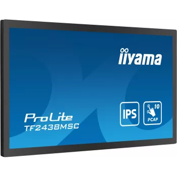 Monitor komputerowy iiyama TF2438MSC-B1 60,5 cm (23,8 cala) 1920 x 1080 pikseli Full HD LED Dotykowy Czarny