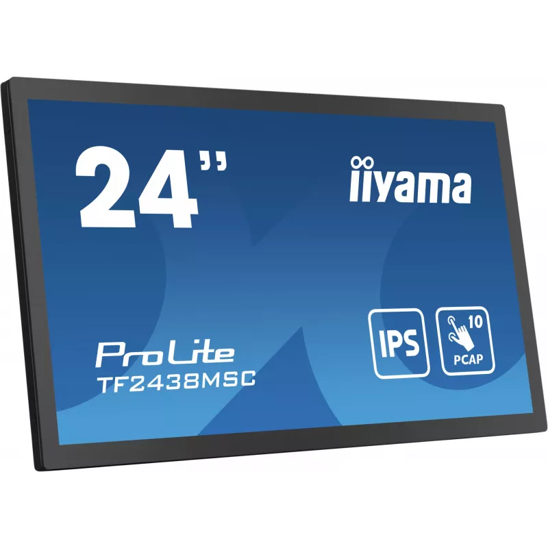 Monitor komputerowy iiyama TF2438MSC-B1 60,5 cm (23,8 cala) 1920 x 1080 pikseli Full HD LED Dotykowy Czarny