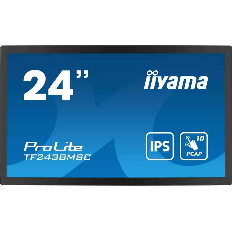 Monitor komputerowy iiyama TF2438MSC-B1 60,5 cm (23,8 cala) 1920 x 1080 pikseli Full HD LED Dotykowy Czarny