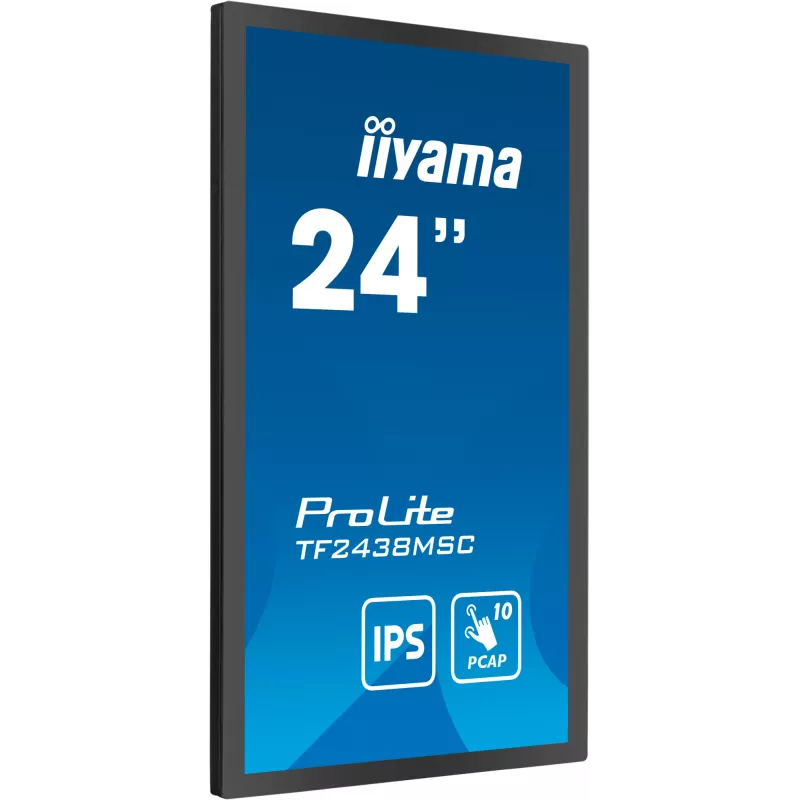Monitor komputerowy iiyama TF2438MSC-B1 60,5 cm (23,8 cala) 1920 x 1080 pikseli Full HD LED Dotykowy Czarny