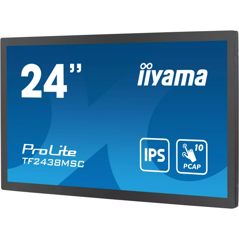 Monitor komputerowy iiyama TF2438MSC-B1 60,5 cm (23,8 cala) 1920 x 1080 pikseli Full HD LED Dotykowy Czarny