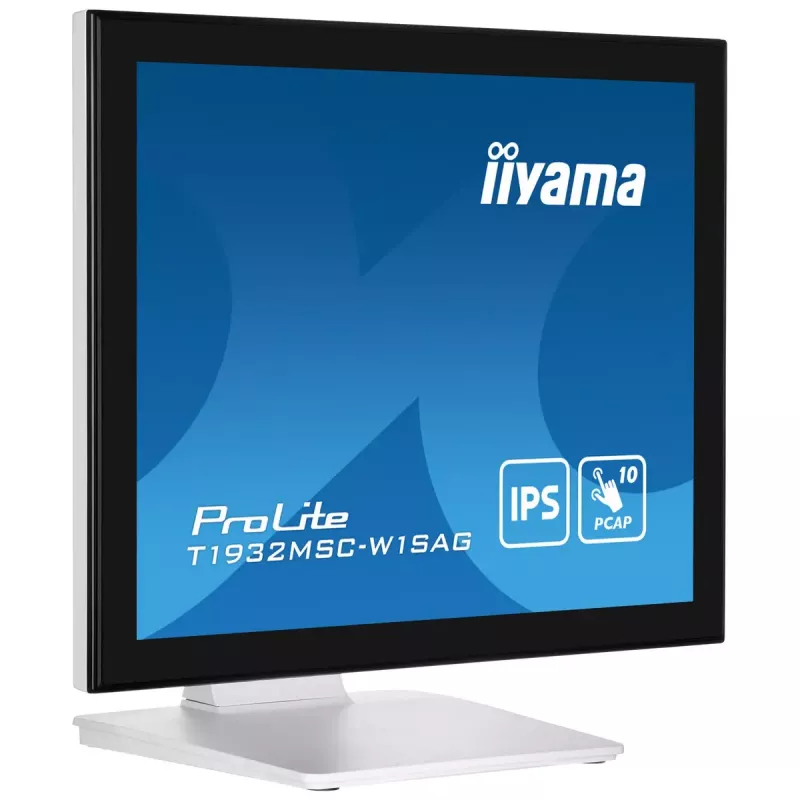 Monitor komputerowy iiyama ProLite T1932MSC-W1SAG 48,3 cm (19 cali) 1280 x 1024 pikseli Full HD LED Dotykowy Na biurko Biały