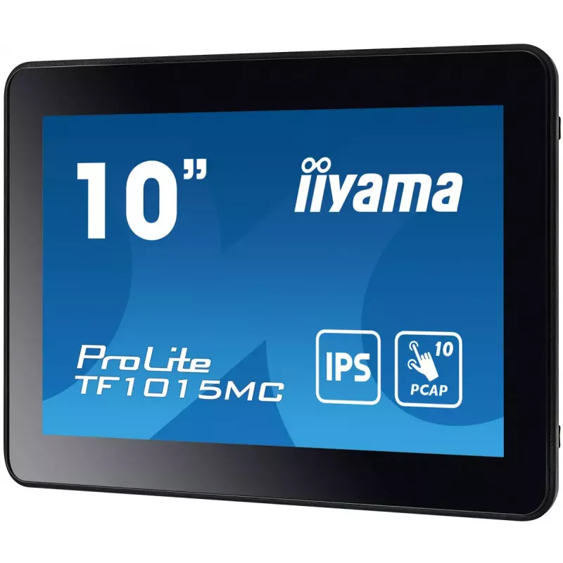 Monitor komputerowy iiyama TF1015MC-B3 25,6 cm (10,1 cala) 1280 x 800 pikseli HD LED z ekranem dotykowym, czarny