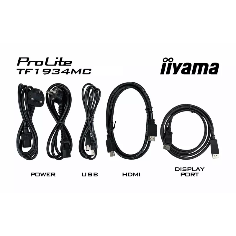 Monitor komputerowy iiyama ProLite TF1934MC-B7X 48,3 cm (19 cali) 1280 x 1024 pikseli SXGA LED z ekranem dotykowym, czarny