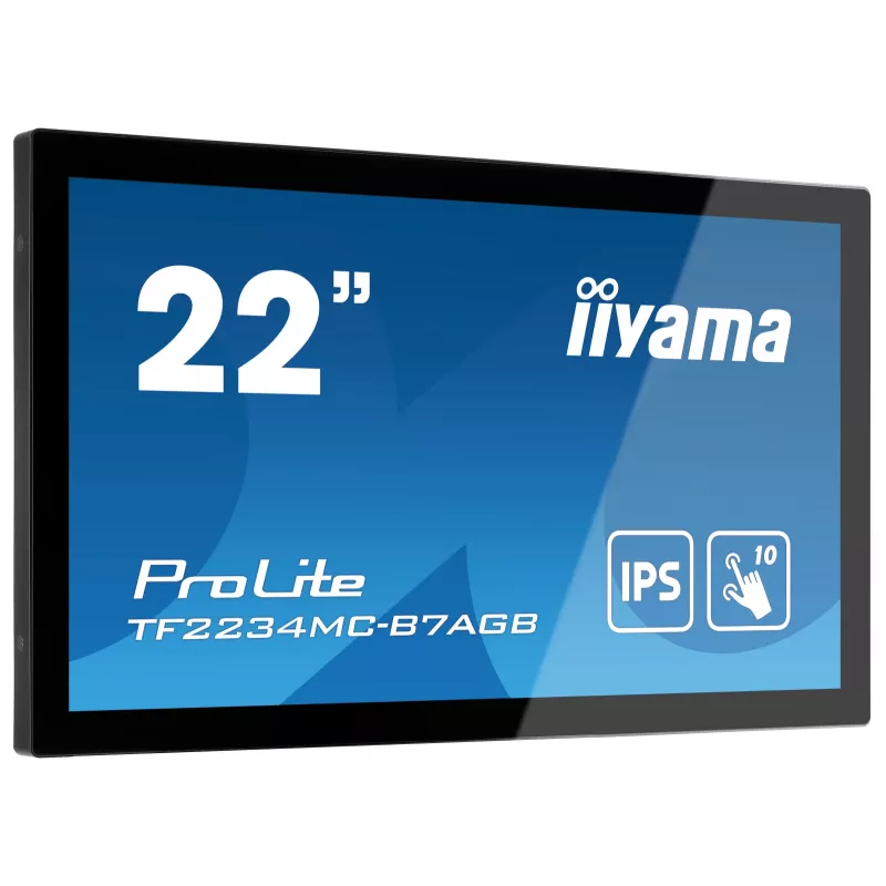 Monitor komputerowy iiyama ProLite TF2234MC-B7AGB 54,6 cm (21,5 cala) 1920 x 1080 pikseli Full HD LED Dotykowy Wielu użytkowników Czarny
