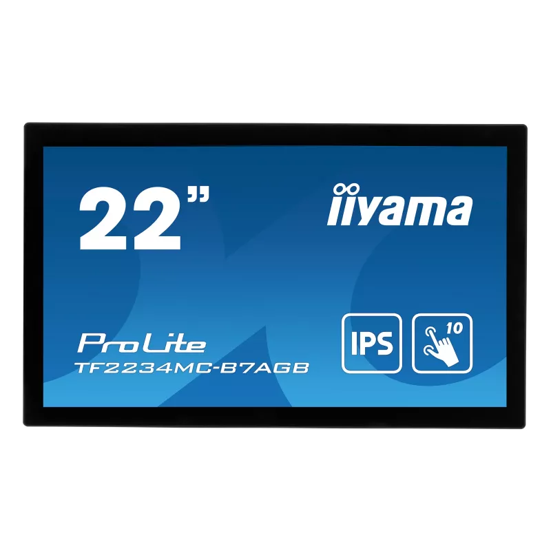 Monitor komputerowy iiyama ProLite TF2234MC-B7AGB 54,6 cm (21,5 cala) 1920 x 1080 pikseli Full HD LED Dotykowy Wielu użytkowników Czarny