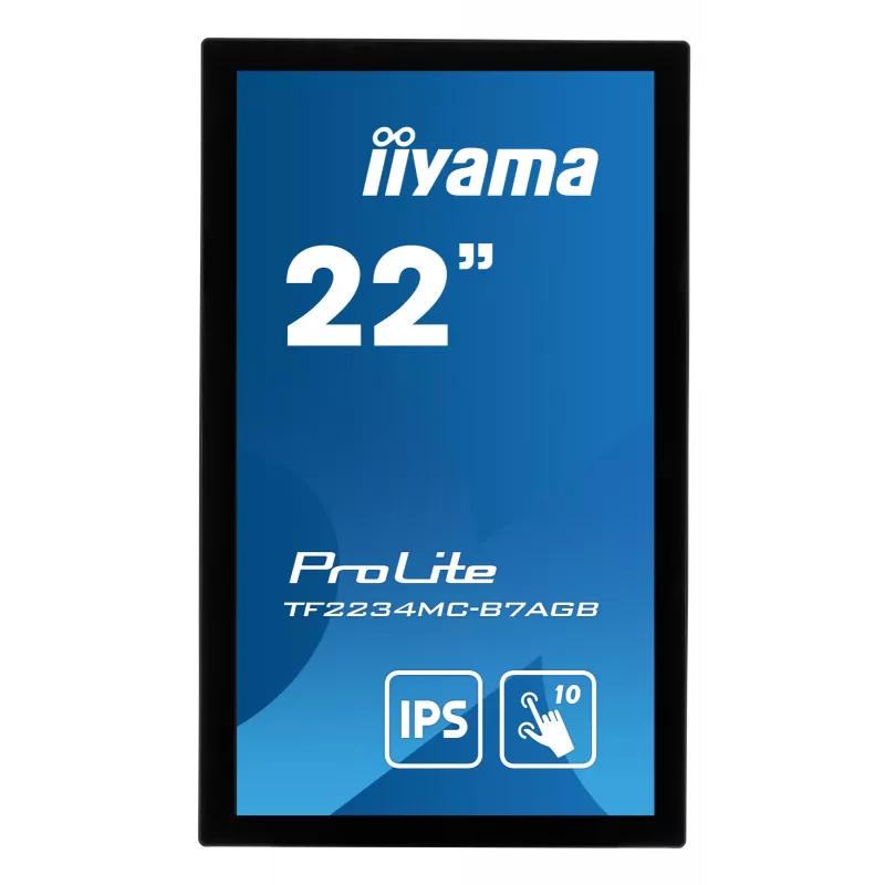 Monitor komputerowy iiyama ProLite TF2234MC-B7AGB 54,6 cm (21,5 cala) 1920 x 1080 pikseli Full HD LED Dotykowy Wielu użytkowników Czarny