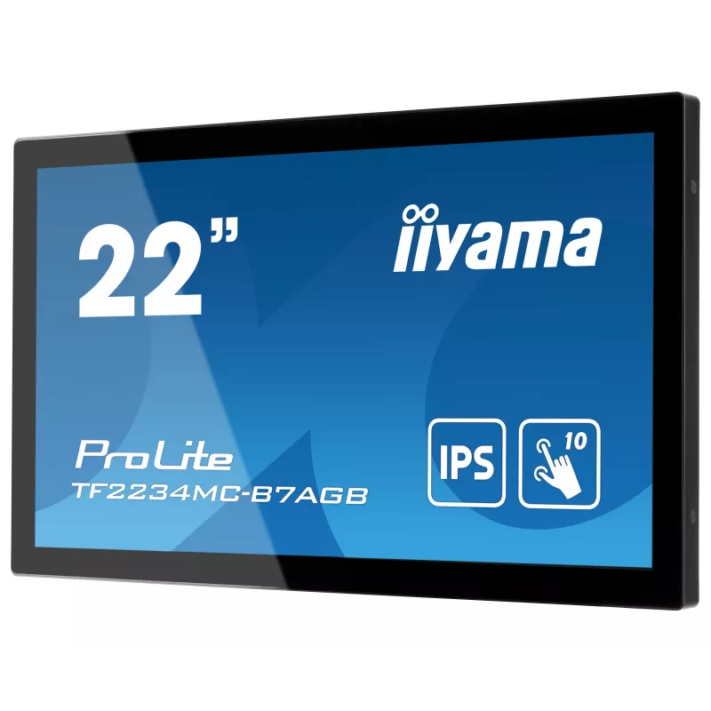 Monitor komputerowy iiyama ProLite TF2234MC-B7AGB 54,6 cm (21,5 cala) 1920 x 1080 pikseli Full HD LED Dotykowy Wielu użytkowników Czarny