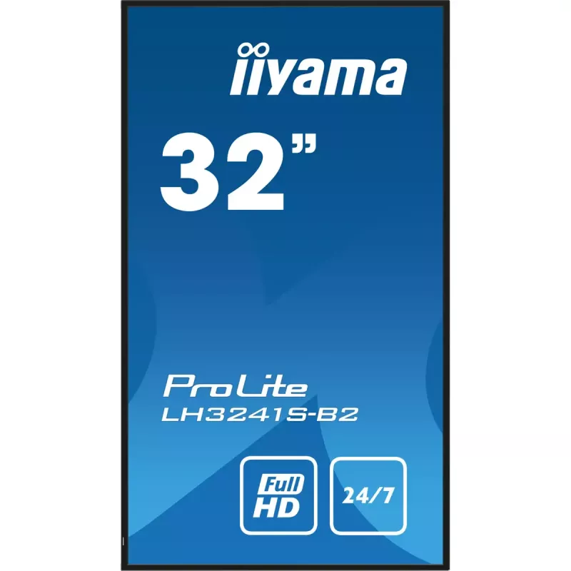 iiyama LH3241S-B2 Wyświetlacz sygnalizacyjny, design kiosku 80 cm (31,5 cala) LED 350 cd/m² Full HD Czarny 24/7