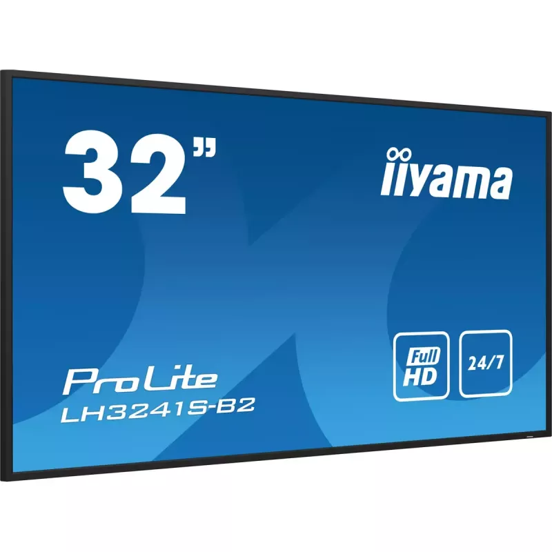 iiyama LH3241S-B2 Wyświetlacz sygnalizacyjny, design kiosku 80 cm (31,5 cala) LED 350 cd/m² Full HD Czarny 24/7