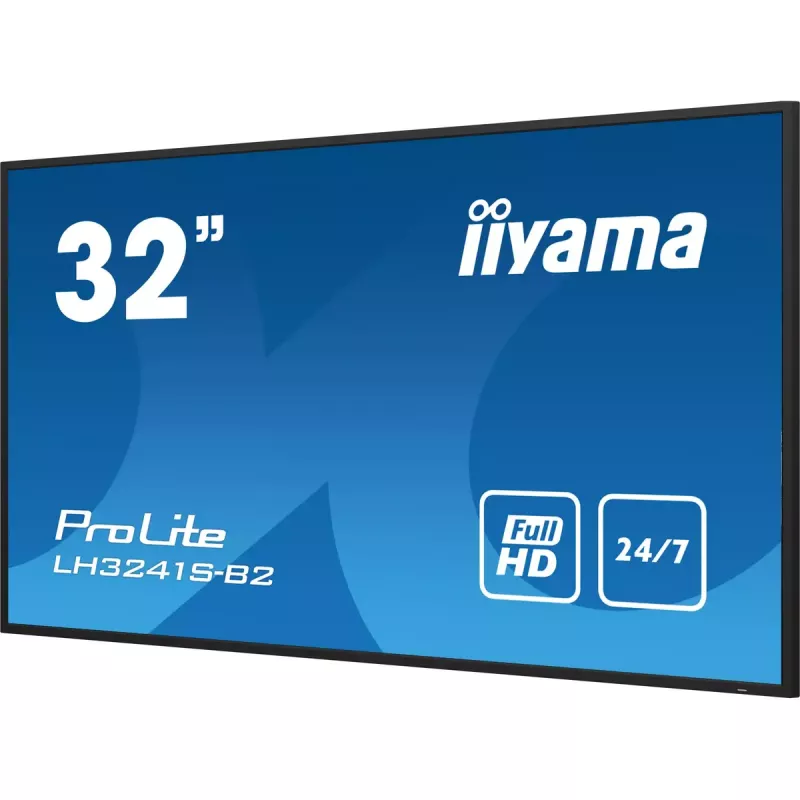 iiyama LH3241S-B2 Wyświetlacz sygnalizacyjny, design kiosku 80 cm (31,5 cala) LED 350 cd/m² Full HD Czarny 24/7