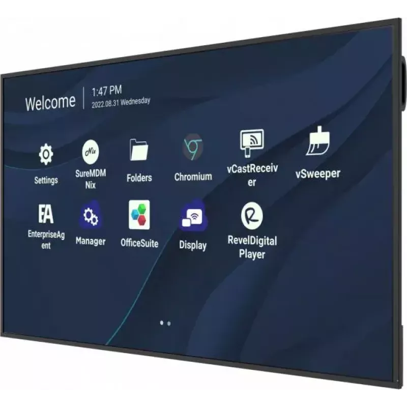 Viewsonic CDE7530 Wyświetlacz informacyjny 190,5 cm (75 cali) Wi-Fi 450 cd/m² 4K Ultra HD Czarny Wbudowany procesor Android 11