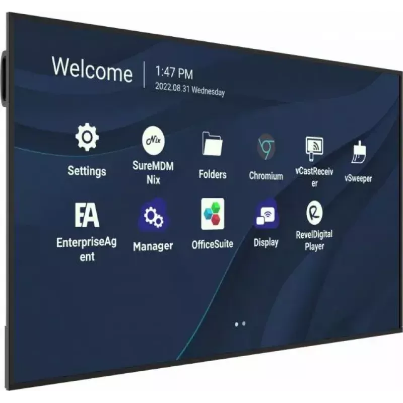 Viewsonic CDE7530 Wyświetlacz informacyjny 190,5 cm (75 cali) Wi-Fi 450 cd/m² 4K Ultra HD Czarny Wbudowany procesor Android 11