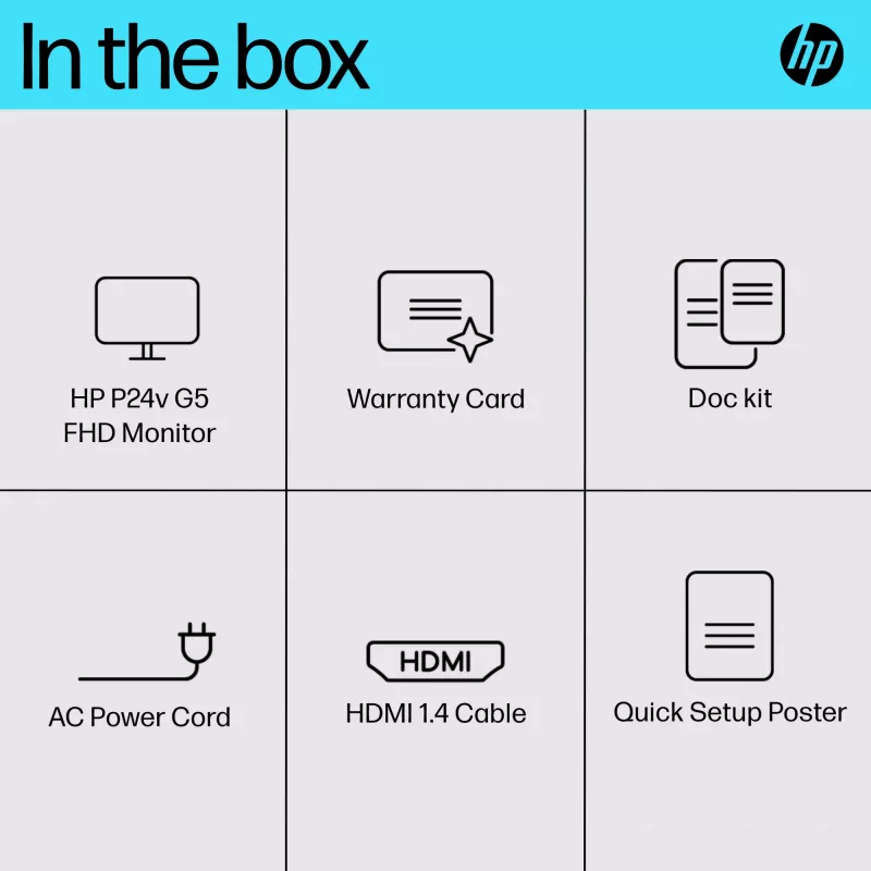 Monitor HP P24v G5 23,8 cala Full HD LCD 1920x1080