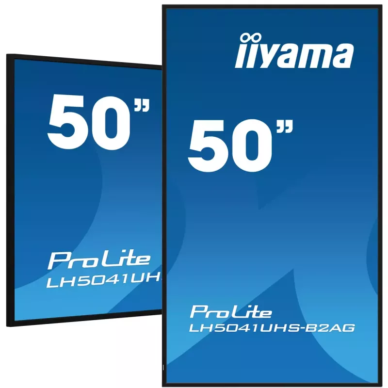 iiyama LH5041UHS-B2AG Wyświetlacz reklamowy Cyfrowy panel płaski 127 cm (50 cali) LCD 500 cd/m² 4K Ultra HD Czarny 24/7