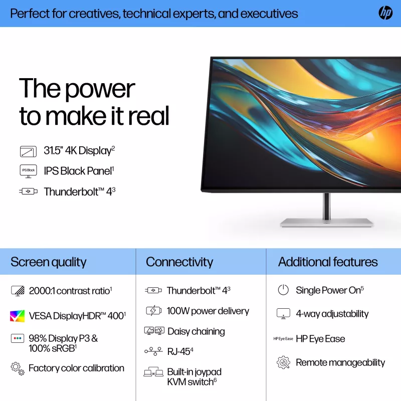 Monitor HP Series 7 Pro 31,5 cala 4K Thunderbolt 4 - 732pk