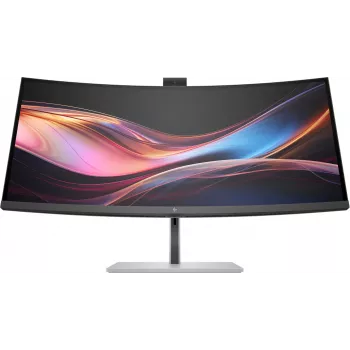 Monitor konferencyjny HP Series 7 Pro 34 cal WQHD - 734pm, 86,4 cm (34 inch), 3440 x 1440 pikseli, Wide Quad HD, LCD, 5 ms, Czarny, Srebrny