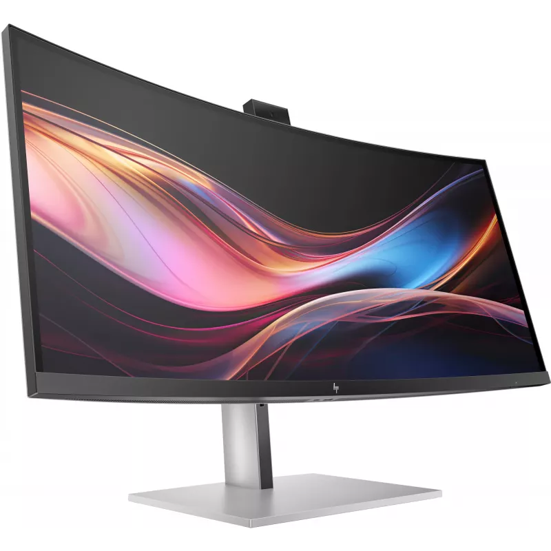 Monitor konferencyjny HP Series 7 Pro 34 cal WQHD - 734pm, 86,4 cm (34 inch), 3440 x 1440 pikseli, Wide Quad HD, LCD, 5 ms, Czarny, Srebrny