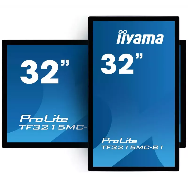 Monitor komputerowy iiyama ProLite TF3215MC-B2 80 cm (31,5 cala) 1920 x 1080 pikseli Full HD LED z ekranem dotykowym Kiosk Czarny