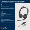 HP Poly Blackwire 5220 Zestaw słuchawkowy stereo USB-C + wtyk 3,5 mm + adapter USB-C/A