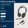 HP Poly Blackwire 5220 Zestaw słuchawkowy stereo USB-C + wtyk 3,5 mm + adapter USB-C/A