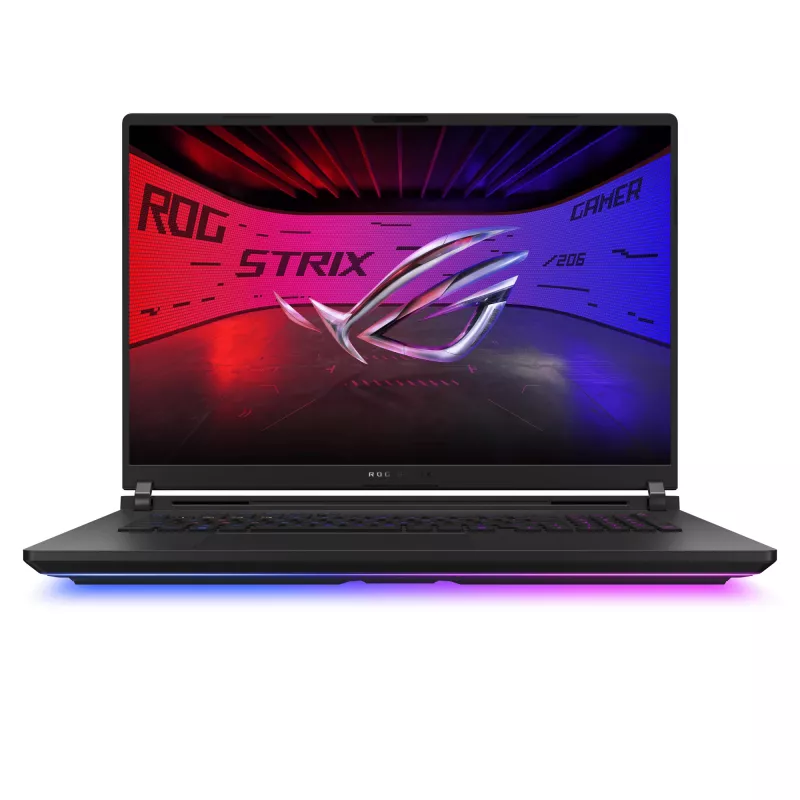 ASUS ROG Strix SCAR 18 G835LX-SA008W Intel Core Ultra 9 275HX Laptop 45,7 cm (18 cali) WQXGA 64 GB DDR5-SDRAM 2 TB SSD NVIDIA GeForce RTX 5090 Wi-Fi 7 (802.11be) Windows 11 Home Niemiecki Czarny