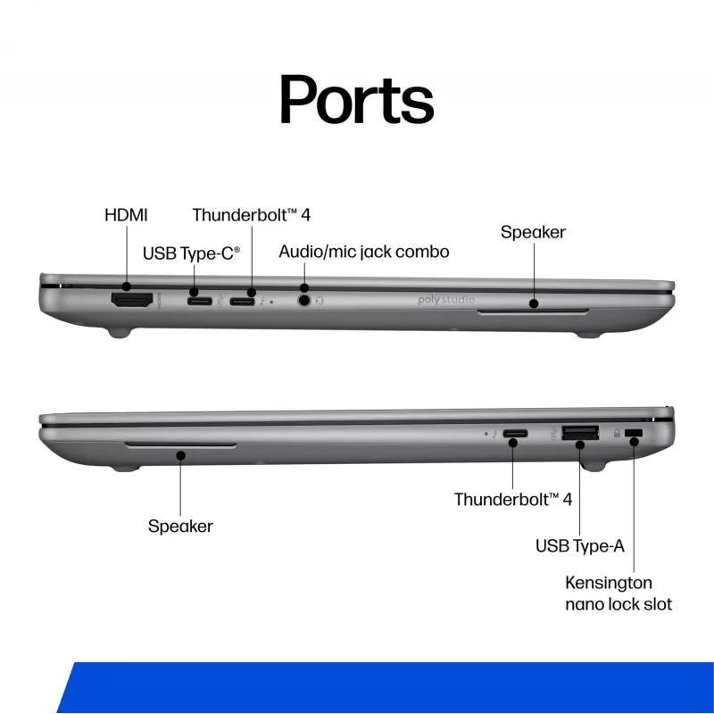 HP ZBook Ultra G1a Copilot+ PC AMD Ryzen AI Max PRO 390 35,6 cm (14 cali) WUXGA 32 GB LPDDR5x-SDRAM Wi-Fi 7 (802.11be) Windows 11 Pro AI Workstation, AI PC Srebrny