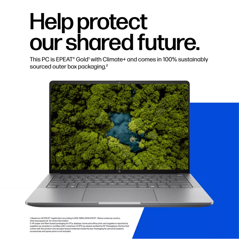 HP ZBook Ultra G1a Copilot+ PC AMD Ryzen AI Max PRO 390 35,6 cm (14 cali) WUXGA 32 GB LPDDR5x-SDRAM Wi-Fi 7 (802.11be) Windows 11 Pro AI Workstation, AI PC Srebrny