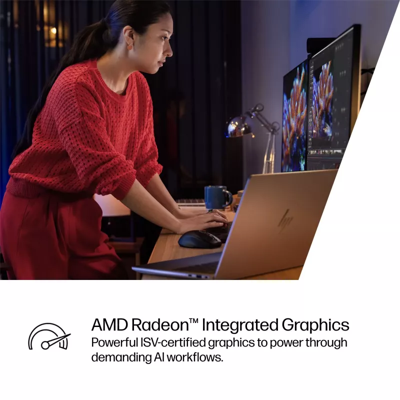 HP ZBook Ultra G1a Copilot+ PC AMD Ryzen AI Max PRO 390 35,6 cm (14 cali) WUXGA 32 GB LPDDR5x-SDRAM Wi-Fi 7 (802.11be) Windows 11 Pro AI Workstation, AI PC Srebrny