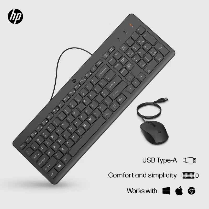 Mysz i klawiatura przewodowa HP 150
