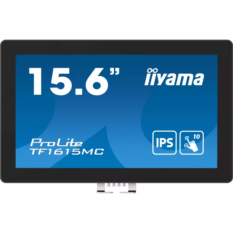 Monitor komputerowy iiyama ProLite TF1615MC-B1 39,6 cm (15,6 cala) 1920 x 1080 pikseli Full HD dotykowy Czarny