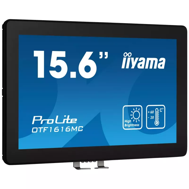Monitor komputerowy iiyama OTF1616MC-B1 39,6 cm (15,6 cala) 1920 x 1080 pikseli Full HD LCD Dotykowy Czarny