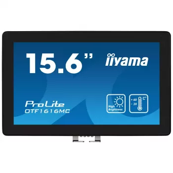 Monitor komputerowy iiyama OTF1616MC-B1 39,6 cm (15,6 cala) 1920 x 1080 pikseli Full HD LCD Dotykowy Czarny