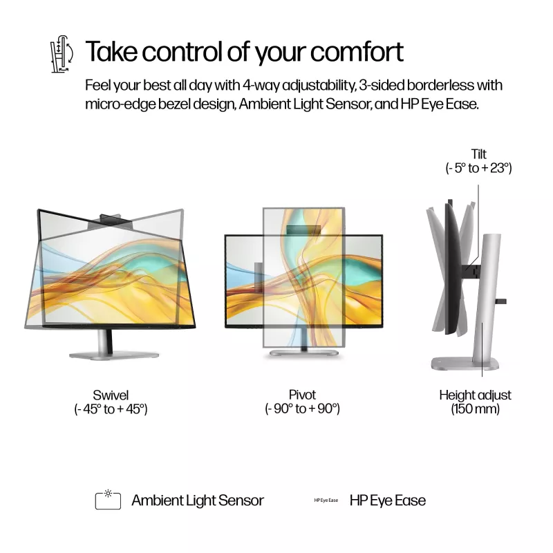 Monitor konferencyjny HP Series 5 Pro 23,8 cala FHD USB-C - 524pm