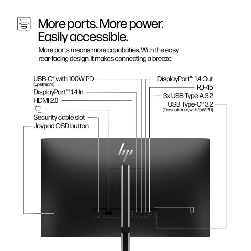 Monitor HP Series 5 Pro 27 cali QHD USB-C LCD 2560 x 1440
