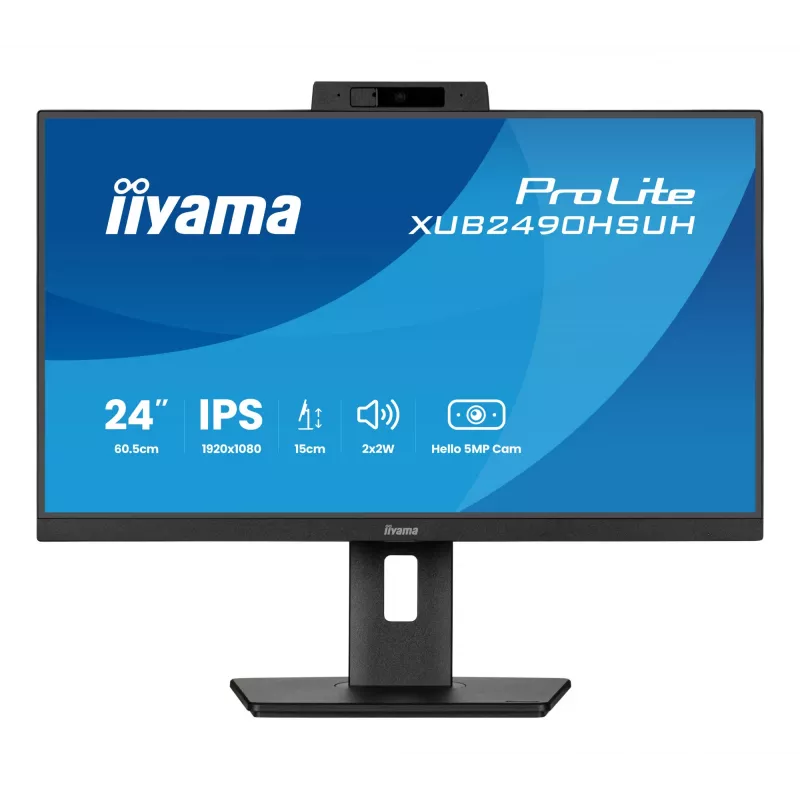 Monitor komputerowy iiyama XUB2490HSUH-B2 60.5 cm (23.8 cala) 1920 x 1080 pikseli Full HD LED Czarny