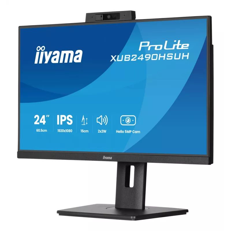 Monitor komputerowy iiyama XUB2490HSUH-B2 60.5 cm (23.8 cala) 1920 x 1080 pikseli Full HD LED Czarny