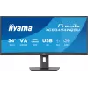 Monitor komputerowy iiyama ProLite XCB3494WQSU-B1 86,4 cm (34 cale) 3440 x 1440 pikseli UltraWide Quad HD LED Czarny