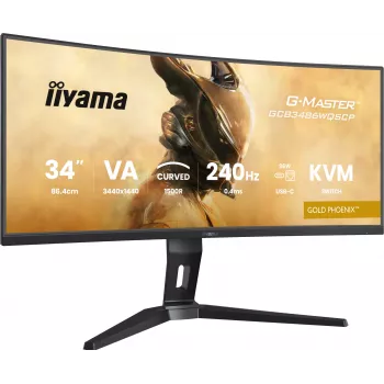 Monitor komputerowy iiyama G-MASTER GCB3486WQSCP-B1 86,4 cm (34 cali) 3440 x 1440 pikseli UltraWide Quad HD Czarny