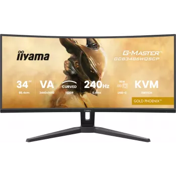 Monitor komputerowy iiyama G-MASTER GCB3486WQSCP-B1 86,4 cm (34 cali) 3440 x 1440 pikseli UltraWide Quad HD Czarny