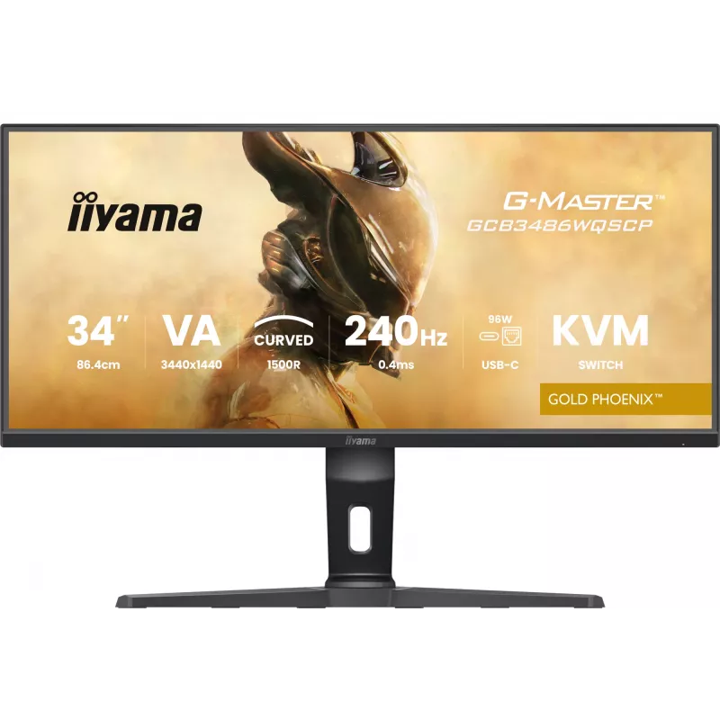 Monitor komputerowy iiyama G-MASTER GCB3486WQSCP-B1 86,4 cm (34 cali) 3440 x 1440 pikseli UltraWide Quad HD Czarny