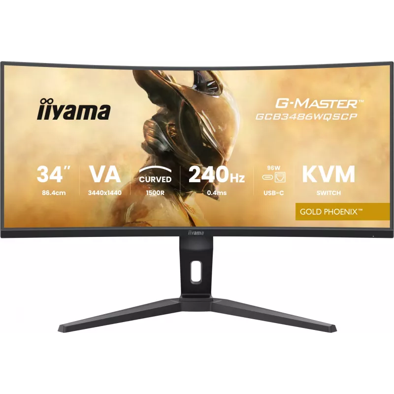 Monitor komputerowy iiyama G-MASTER GCB3486WQSCP-B1 86,4 cm (34 cali) 3440 x 1440 pikseli UltraWide Quad HD Czarny