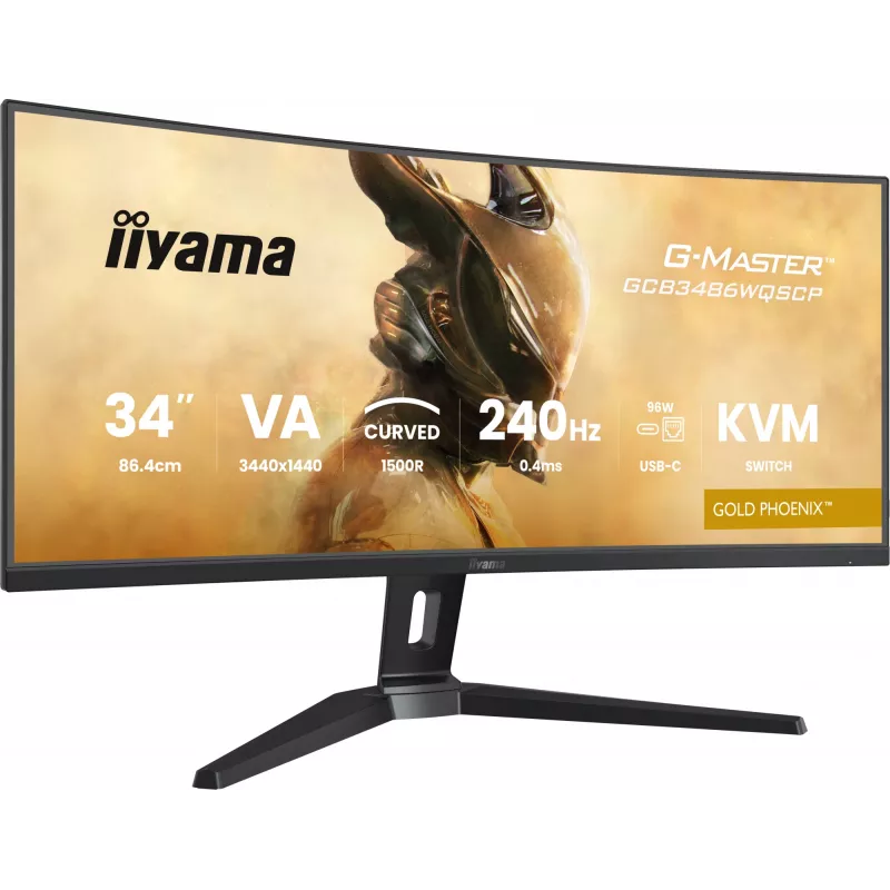 Monitor komputerowy iiyama G-MASTER GCB3486WQSCP-B1 86,4 cm (34 cali) 3440 x 1440 pikseli UltraWide Quad HD Czarny