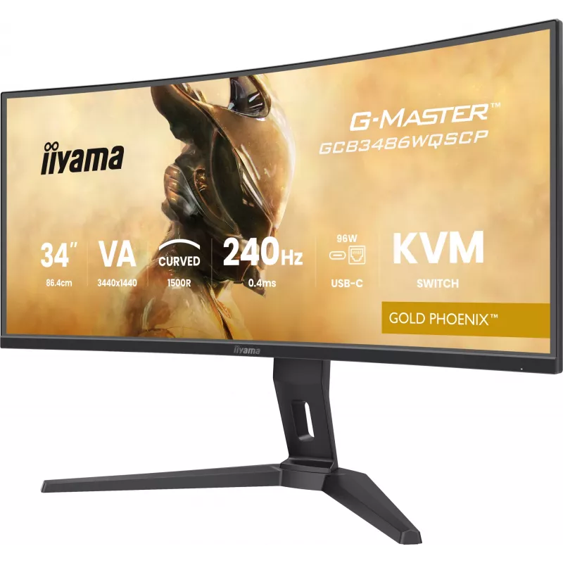 Monitor komputerowy iiyama G-MASTER GCB3486WQSCP-B1 86,4 cm (34 cali) 3440 x 1440 pikseli UltraWide Quad HD Czarny