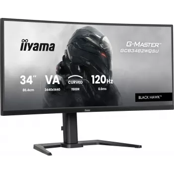 iiyama GCB3482WQSU-B1 monitor komputerowy 86,4 cm (34 cale) 3440 x 1440 pikseli UltraWide Quad HD LED Czarny