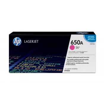 Oryginalny magenta toner HP 650A do drukarek LaserJet, 15000 stron, magenta, 1 szt.