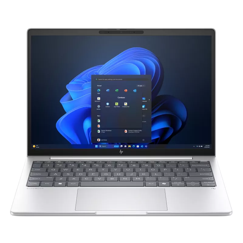 HP EliteBook 8 G1a AMD Ryzen™ 5 230 Laptop 33,8 cm (13,3 cala) WUXGA 16 GB LPDDR5x-SDRAM Wi-Fi 7 (802.11be) Windows 11 Pro AI PC