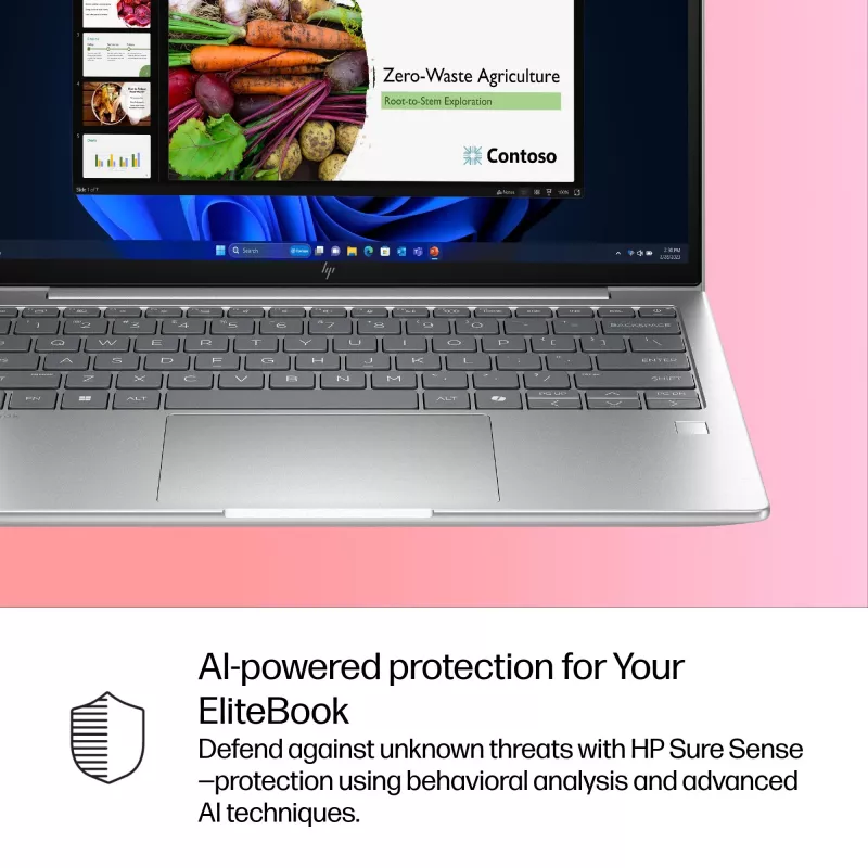 HP EliteBook 6 G1i AI PC Intel Core Ultra 7 255U Laptop 33,8 cm (13,3 cala) WUXGA 32 GB DDR5-SDRAM Wi-Fi 7 (802.11be) Windows 11 Pro Srebrny