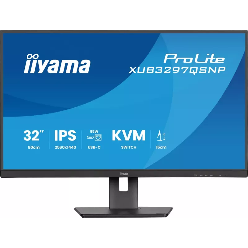 Monitor komputerowy iiyama ProLite XUB3297QSNP-B1 81,3 cm (32 cale) 2560 x 1440 pikseli Quad HD LED Czarny
